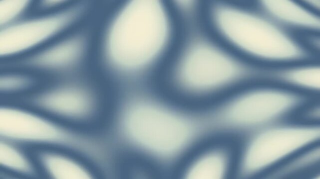 Abstract Blue Floral Pattern Seamless Motion Background