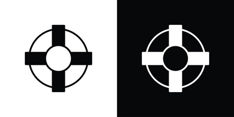 Life buoy icon minimal artwork bundle © Chummi