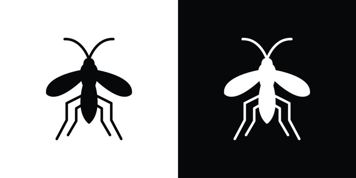 Mosquito icon minimal artwork bundle