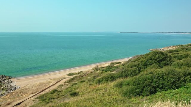 Spectacular coastal scenery, Barton on Sea, Hampshire, England
