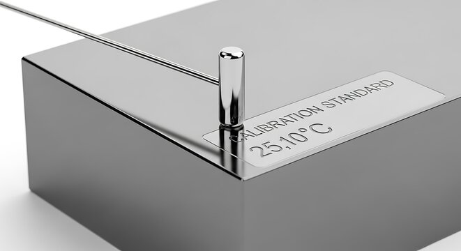 Precision metal block used as a thermal calibration standard for industrial measuring equipment verification procedures to ensure high accuracy temperature sensing across multiple technical
