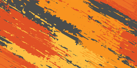 Sublimation jersey design vector brush modern grunge camouflage background paint splash splashes bold stripes brush orange stripes abstract. eps 10 © Samsul
