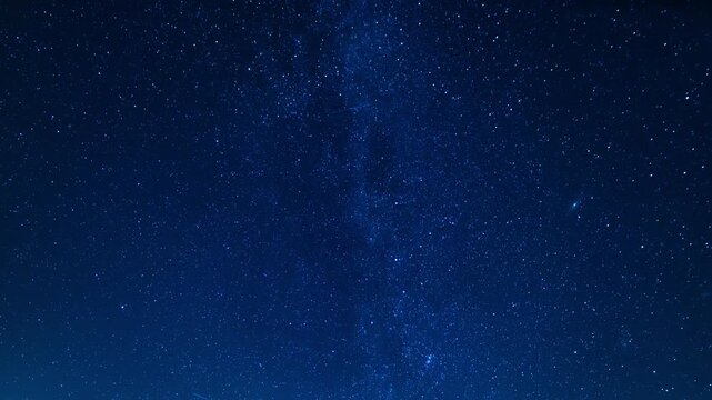 Andromeda and Milky Way Galaxy Rising Summer North Sky Time Lapse Astrophotography