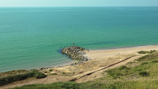 Spectacular coastal scenery, Barton on Sea, Hampshire, England