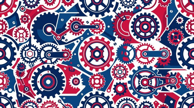 Mechanical gear pattern background. Industrial cogwheel design for engineering concepts.