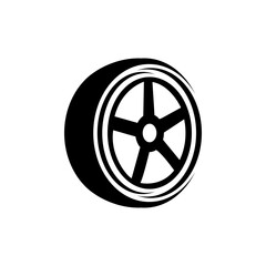Naklejka premium Tire logo design. Vector illustration black tire 3