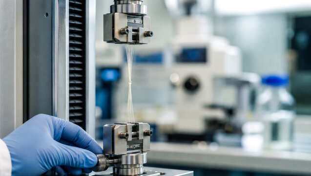 Laboratory Tensile Strength Test of Fine Fibers