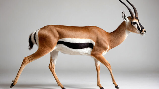 gazelle isolated on white background