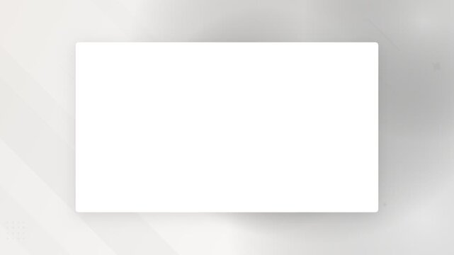 White blank screen with soft shadows on a clean minimalist light background