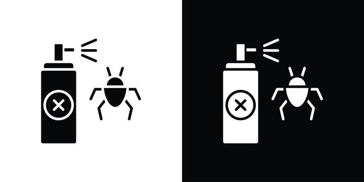 Insecticide icon in black, best for Web Design