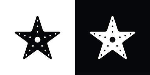 Sea star icon in black, best for Web Design © ramsey