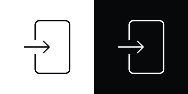 Enter icon minimal symbol collection