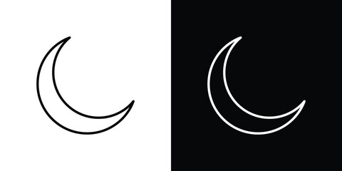 Moon icon minimal symbol collection © ramsey