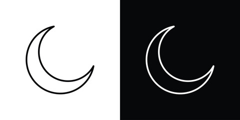 Moon icon minimal symbol collection © ramsey