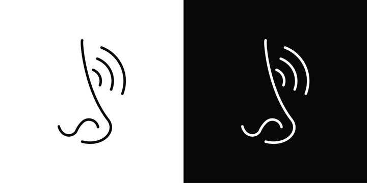 Nose pain icon minimal symbol collection
