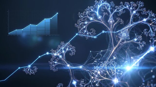Abstract Neural Network with Growing Financial Graph and Blue Energy Spark.