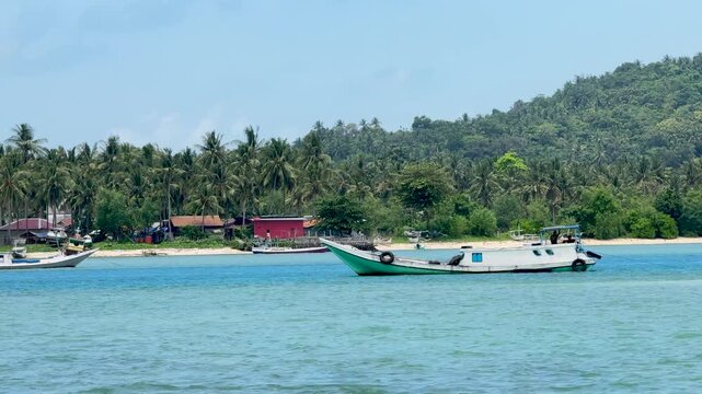 Beautiful scenery at Kotabaru Beach, South Kalimantan.