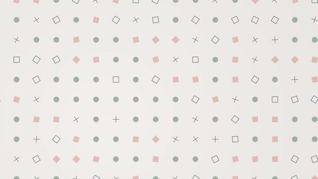 Minimal Bauhaus Pastel Grid Abstract Geometric Background Loop 4K, Clean Modernist Bauhaus Modular Grid Pattern Seamless Motion Graphic