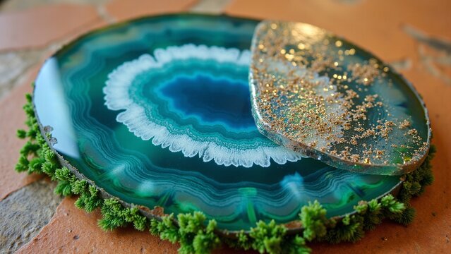 Vibrant Multi-Layered Polished Agate Slice