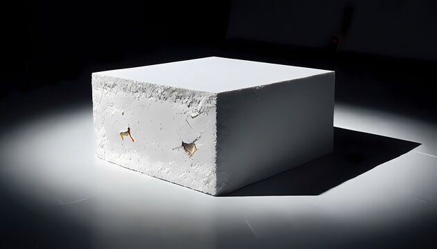 Technical hardware background of monolithic white alumina ceramic block