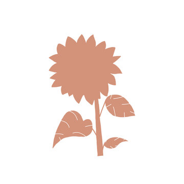 abstract flower background with simple design