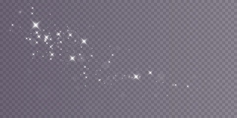 Ethereal cosmic sparkles pattern with glowing stars on transparent background for creative designs © Saudia Corporation