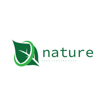 Natural leaf design, elegant, eco-friendly, natural leaf template