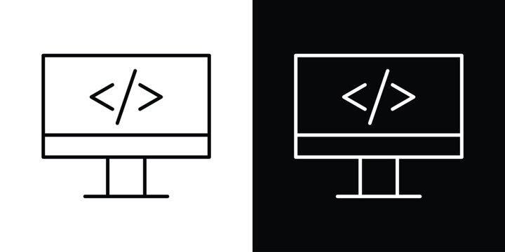 Display code icon collection for website