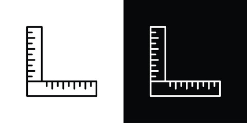 Fototapeta premium Ruler combined icon collection for website