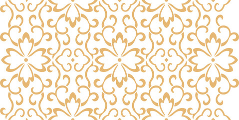 Fototapeta premium Golden Inspired Chinese Traditional Cloud Motif Design
