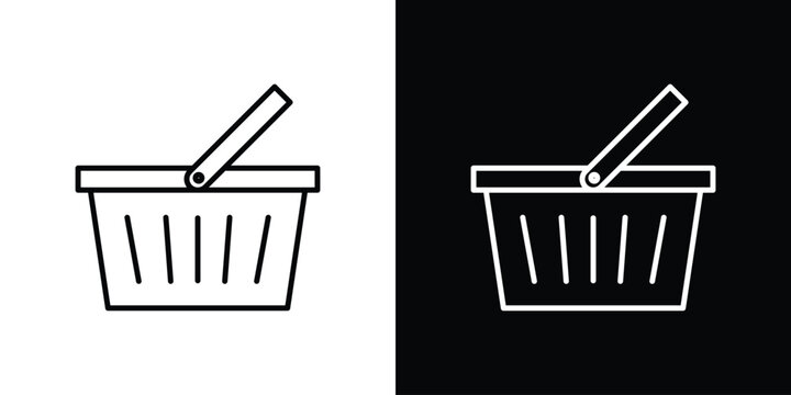 Shopping basket icon collection for website