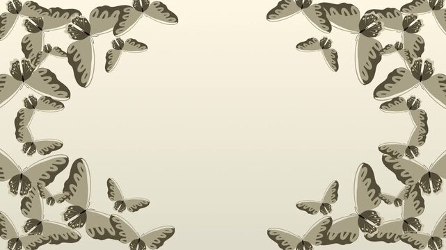Abstract butterfly animation repeating insect patterns. Ideal for naturethemed projects, animations, backgrounds, and creative design concepts.