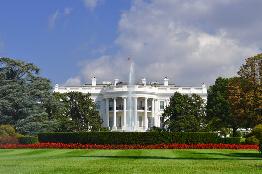 White House in a cloudy day - Washington DC United States