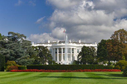 White House in a cloudy day - Washington DC United States