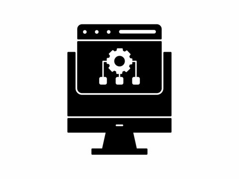 Black it archiecture icon in a simple flat silhouette style.