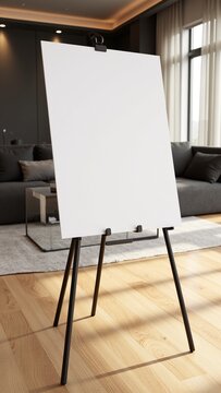 Modern Living Room Poster Mockup