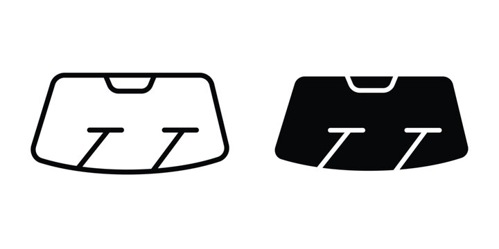 car windscreen icon simple artwork group