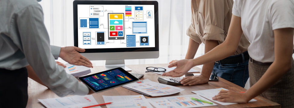 UX UI design process for brisk mobile application and website . Creative prototype of wireframe for professional app developer .