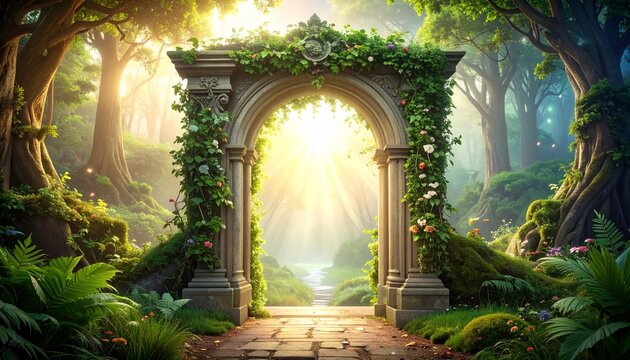 Enchanted Forest Portal - A Gateway to Mystical Realms.