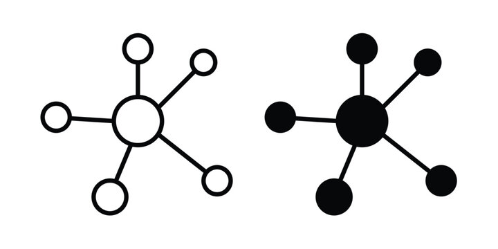 Multichannel icon thin line symbol pack