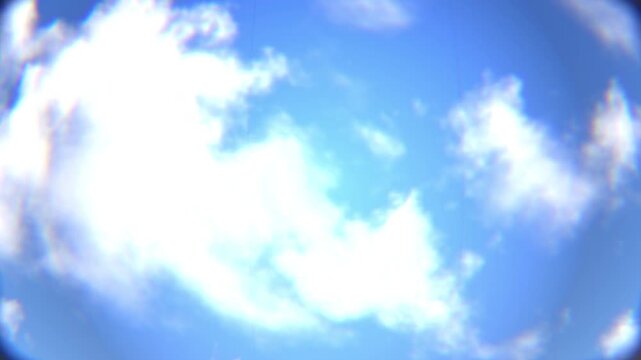 Bright blue sky with subtle vignetting effect and light clouds