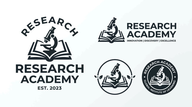 Research Academy Logo Design Elements.