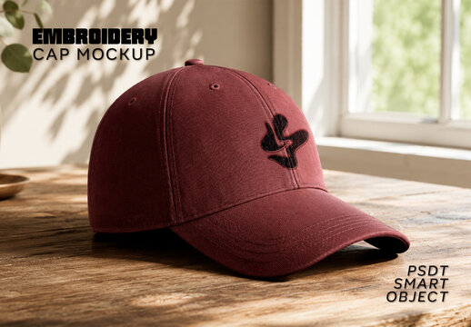 Embroidery Cap Mockup