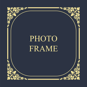 Corner khmer art decoration border frame