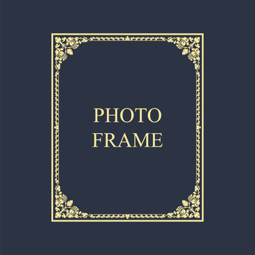 Corner khmer art decoration border frame