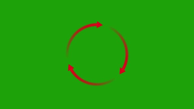 laser looping circle animation with clean glowing frame Circle arrow refresh and reload icon animation with loading progress. black background loading .