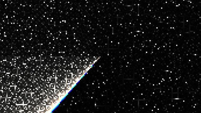 星空に舞う白い粒子の抽象軌跡