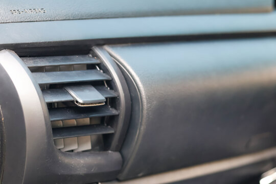 Car Interior Dashboard Air Conditioning Vent.