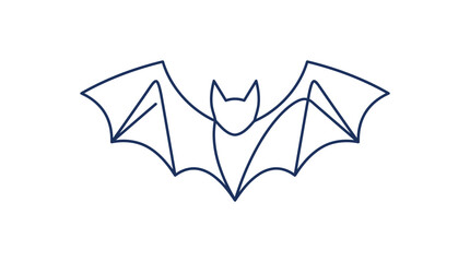Obraz premium Bat outline drawing