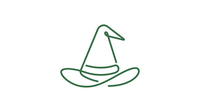 Witch Hat Line Art